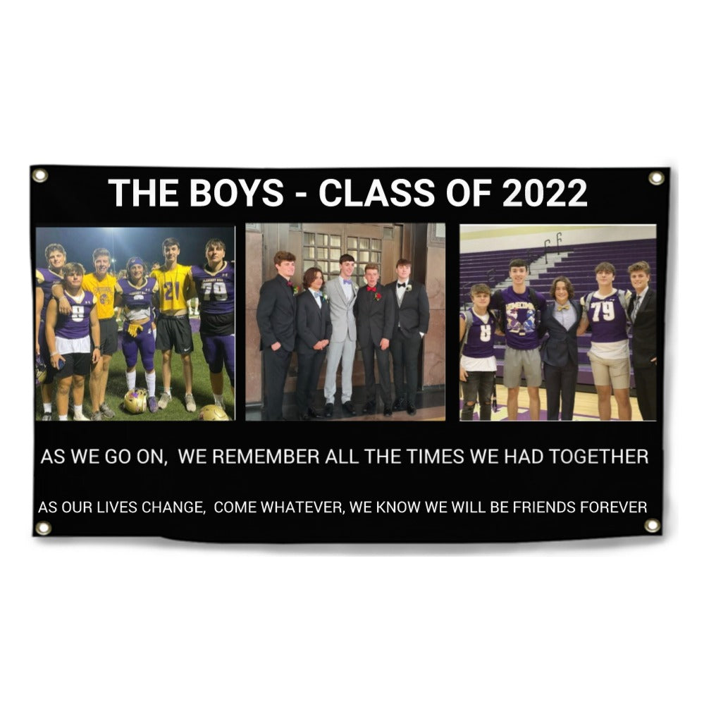 2022 Personalized Name/Photo, Concise Graduation Photo Banner