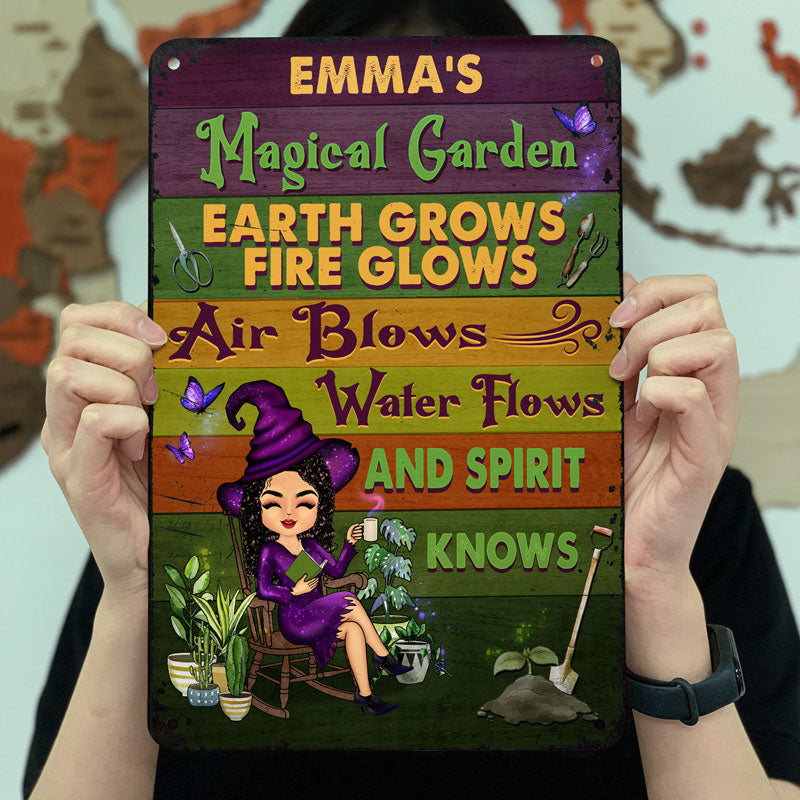 And Spirit Knows Witch - Garden Decoration - Personalized Custom Classic Metal Signs