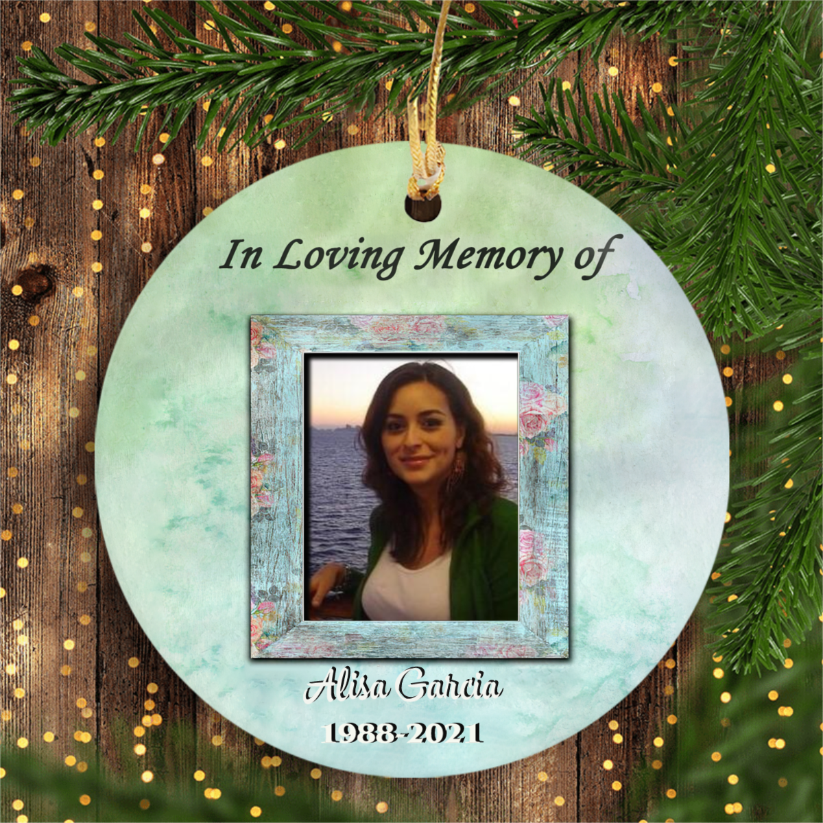 Personalized Ornaments, Sympathy Ornaments, Custom Ornaments, Memorial Gifts, In Loving Memory, Cemetery Decoration