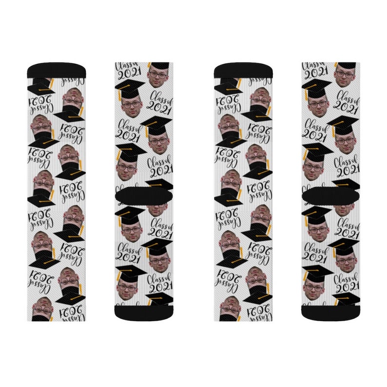 Custom Graduation Socks, Custom Face Socks, Graduation Gift