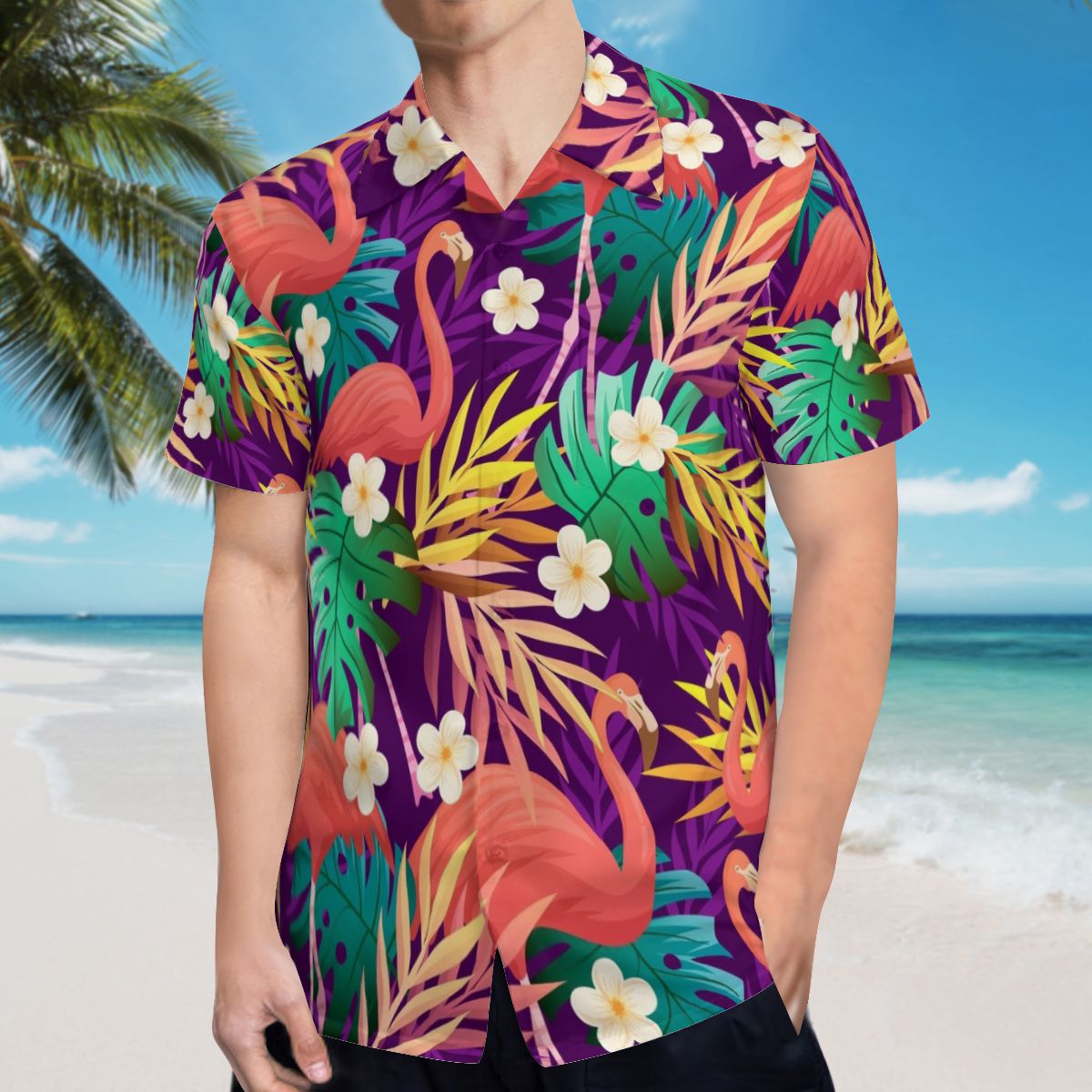 Flamingo 10 Hawaiian Shirts No.597NIE