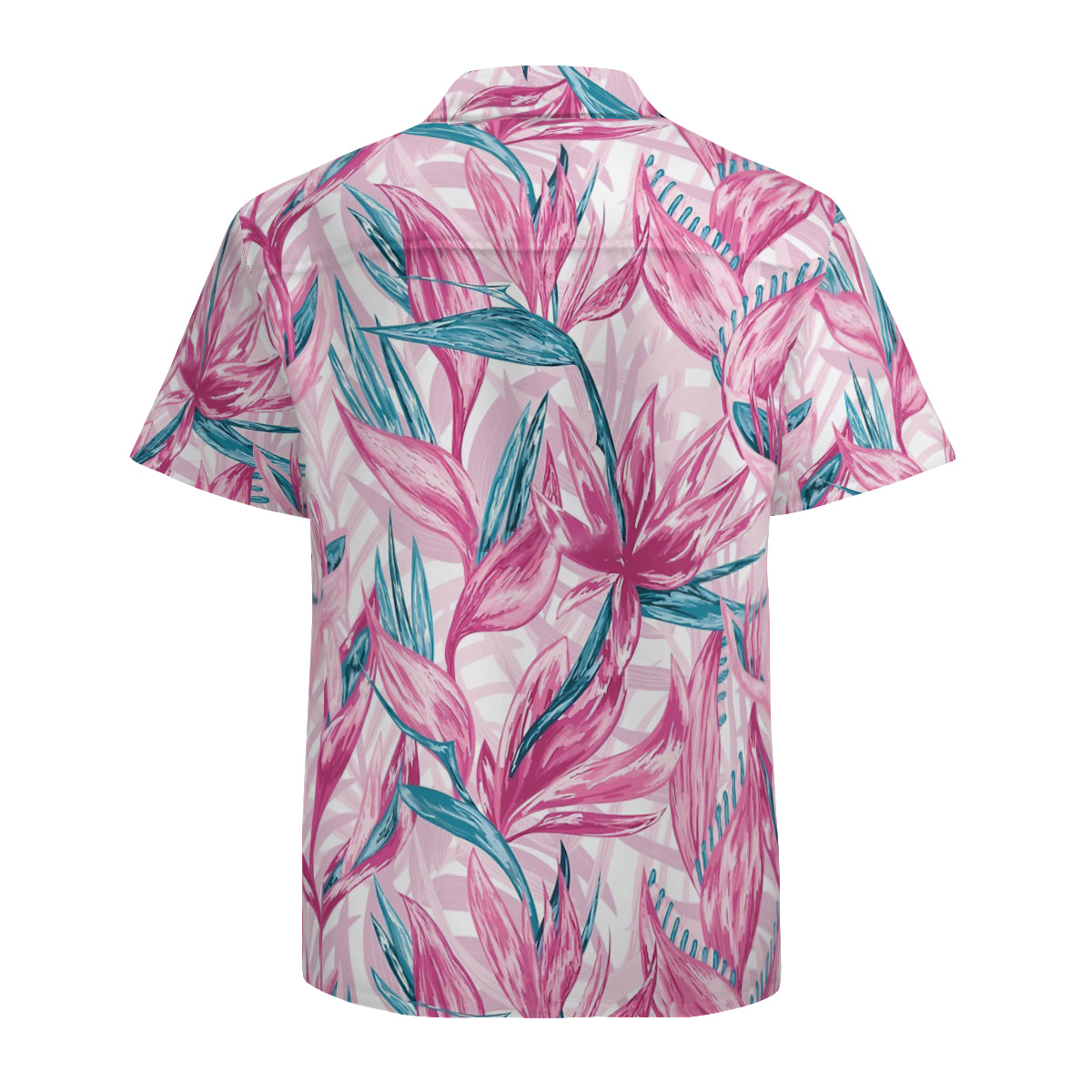 Hand Draw Tropical Flowers Graphic Hawaiian Shirts No.59MMPR