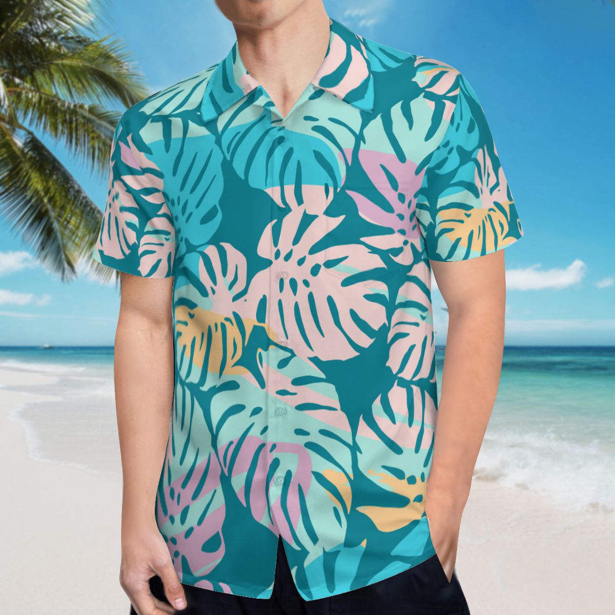 Tropical Leaves 022 Hawaiian Shirts No.5DXHDJ