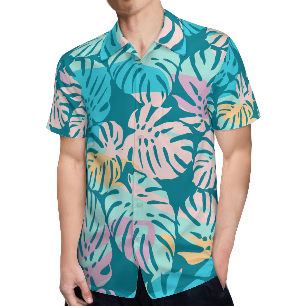 Tropical Leaves 022 Hawaiian Shirts No.5DXHDJ