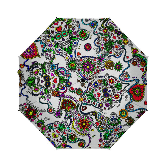 Sugar Skull Day Of The Dead Umbrella No.5KL7UQ