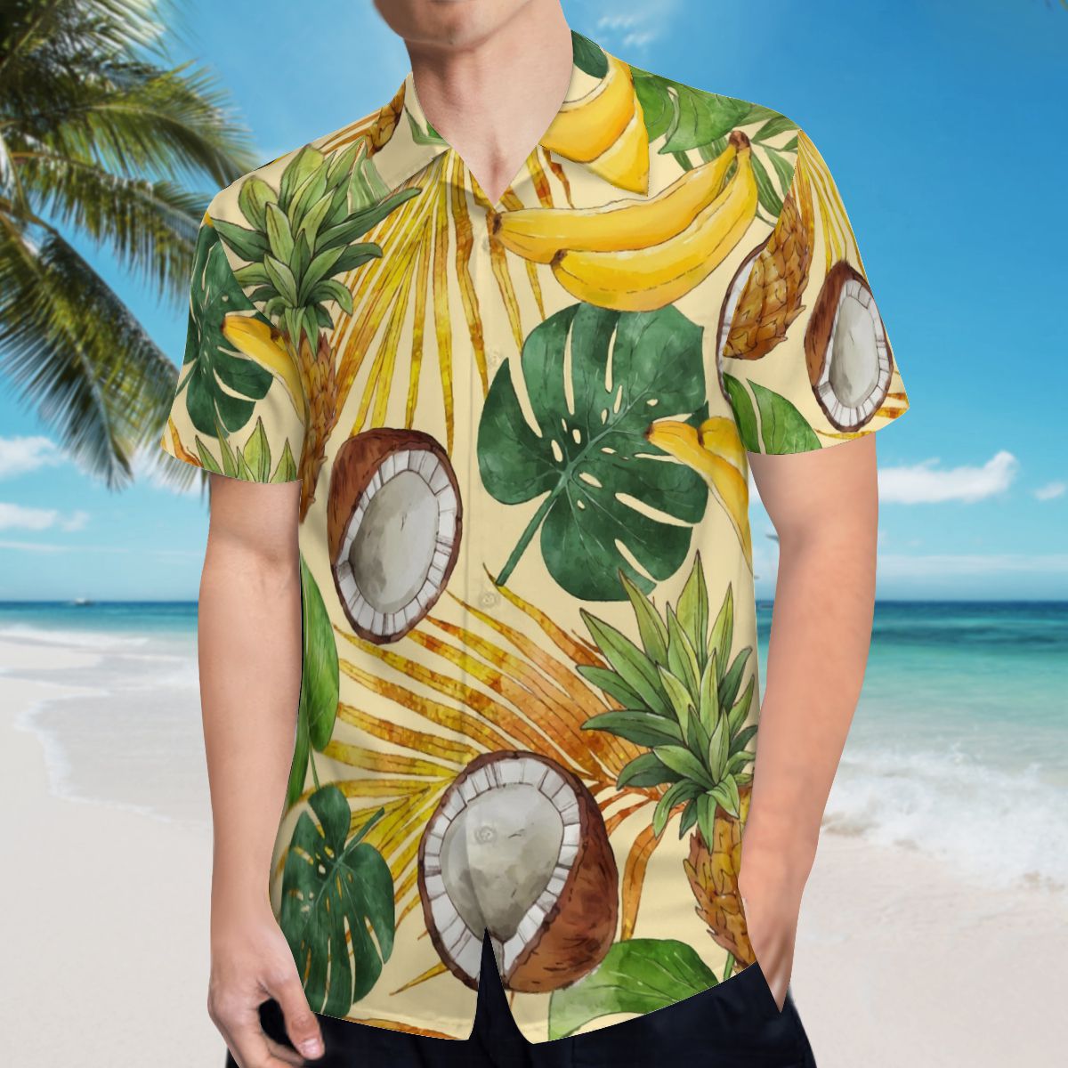 Tropical Leaves Pineapple Hawaiian Shirts No.5T2NFW