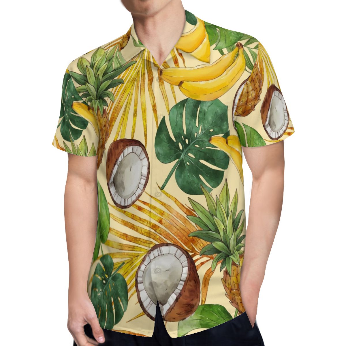 Tropical Leaves Pineapple Hawaiian Shirts No.5T2NFW