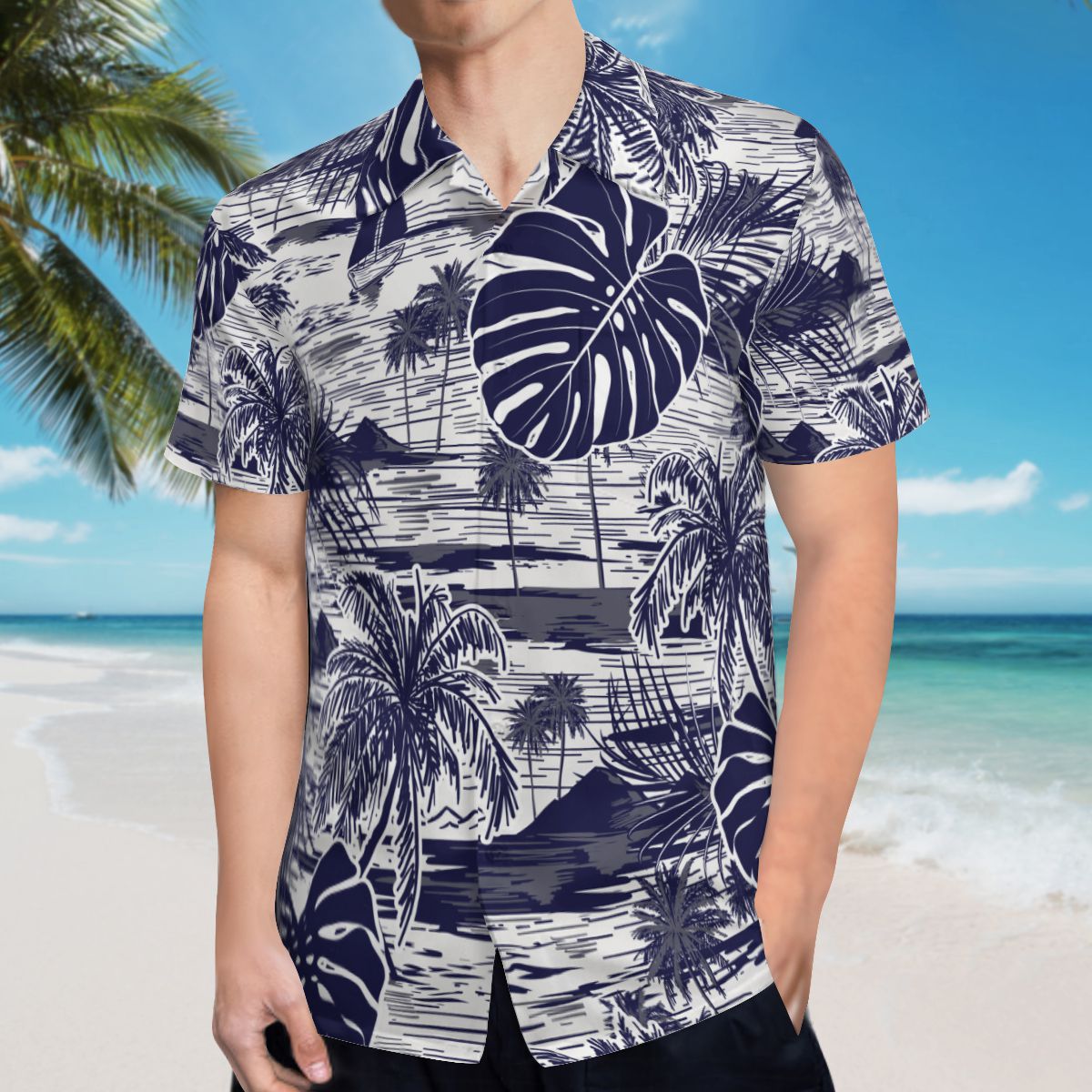 Tropical Leaves 010 Hawaiian Shirts No.5Y7ALL