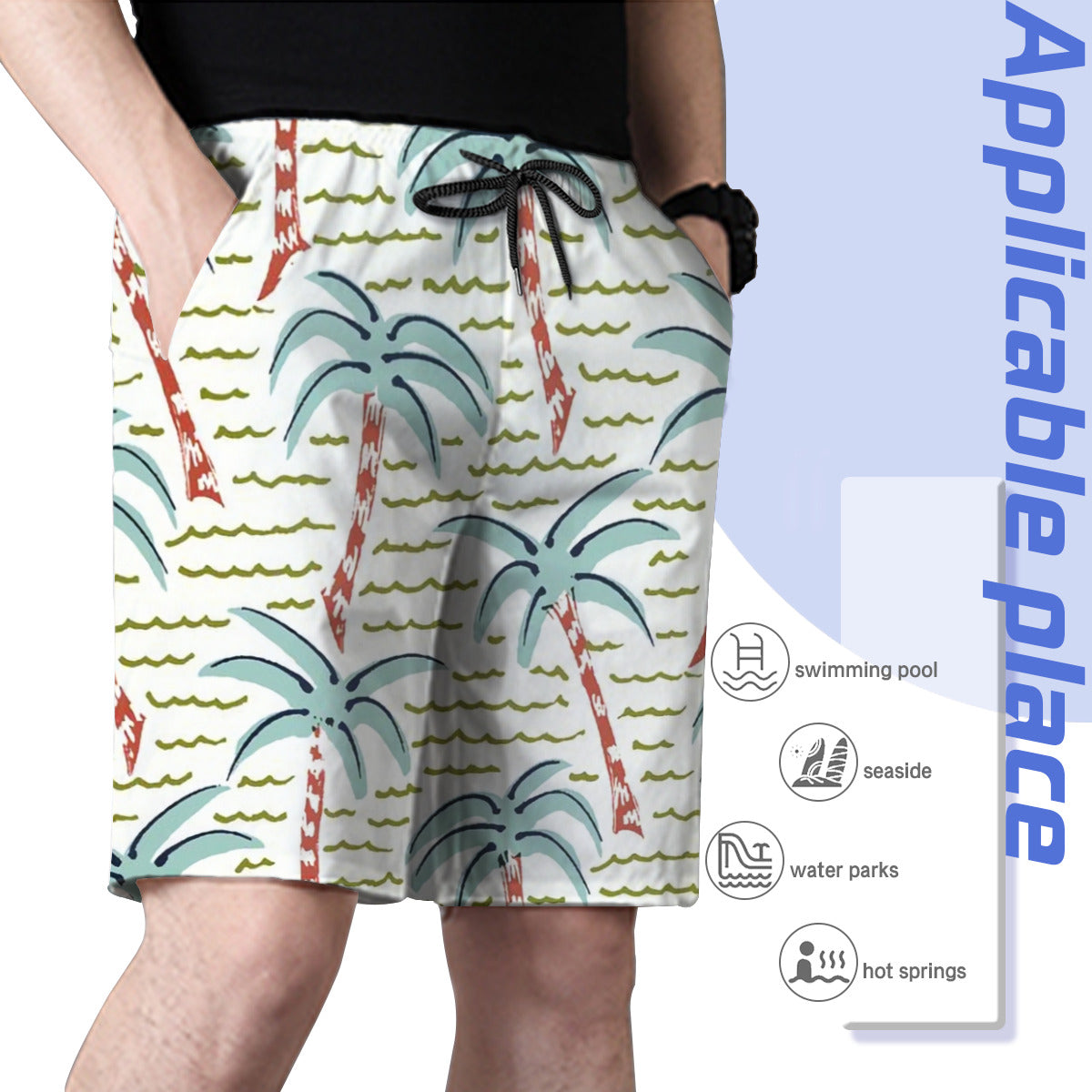 Hawaii Pattern 015 Men's Swim Trunks No.5YDHZE