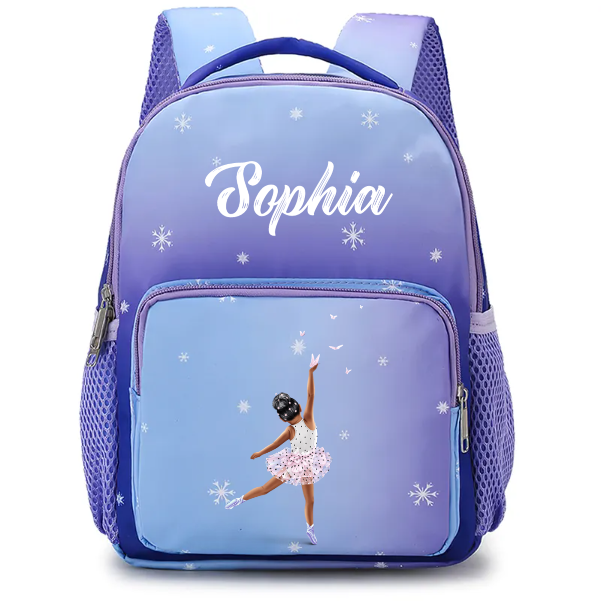A Dancing Girl-Gifts For Dance Loers-Personalized Custom Name Gradient Colors Dance Bag