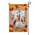 Fall Leaves and Burlap – Personalized Photo & Name – Garden Flag & House Flag