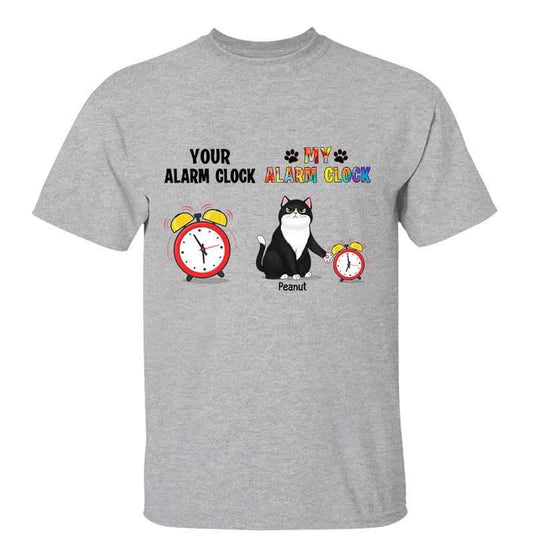 My Cats My Alarm Clock Personalized Shirt