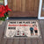 No Place Like Grandparents Doll Couple Personalized Doormat
