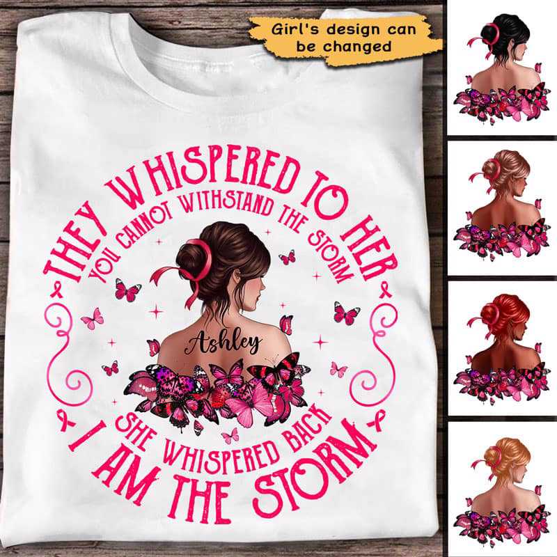 Breast Cancer I Am The Storm Personalized Shirt