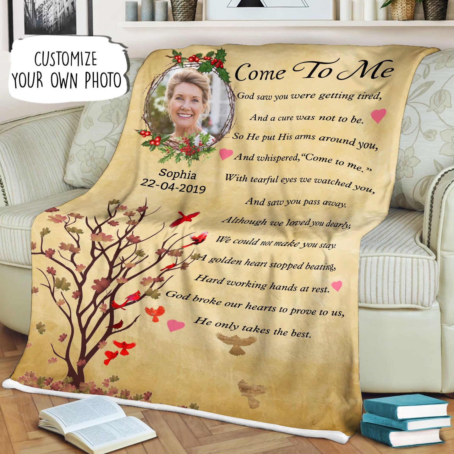 Customized Memorial Photo Blanket