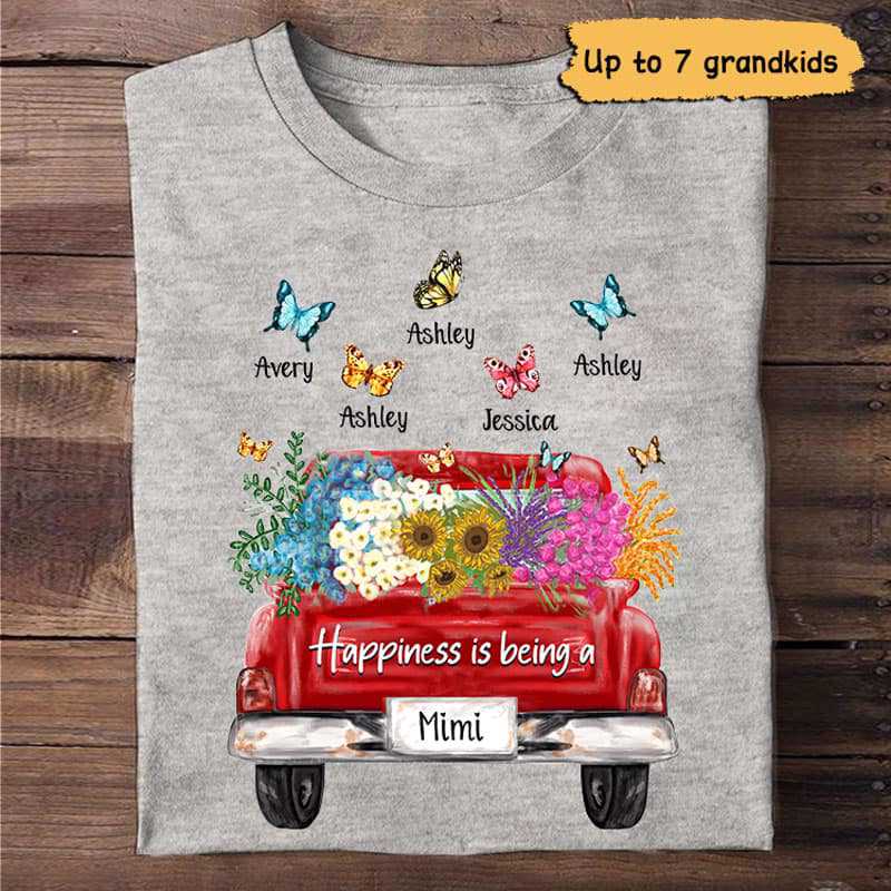Happines Grandma Truck Personalized Shirt