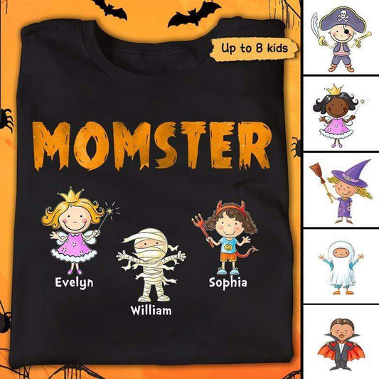 Momster Dadcula Halloween Kids Personalized Shirt