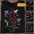 Colorful Swirl Grandma Hummingbird Personalized Shirt