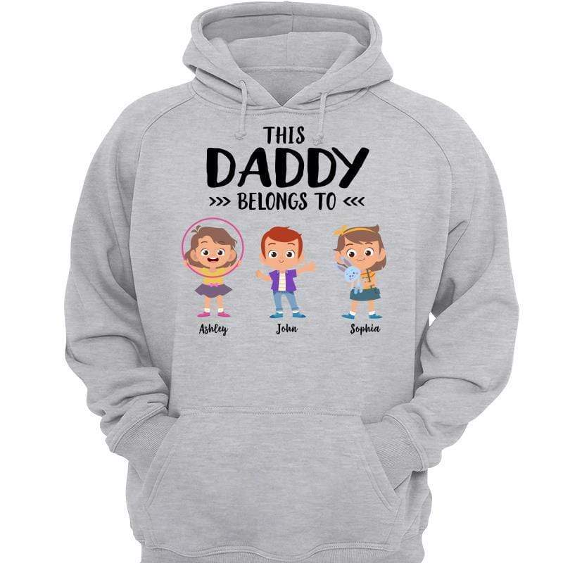 Daddy Mommy Belongs To Cartoon Kids パーソナライズド パーカー スウェットシャツ
