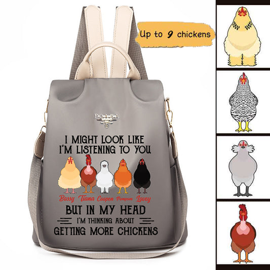 Getting More Chickens Personalized Backpack