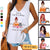 Cat And Coffee Kind Of Girl Personalized Women Tank Top V Neck Casual Flowy Sleeveless