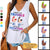 Trouble Together Besties Legs Personalized Women Tank Top V Neck Casual Flowy Sleeveless