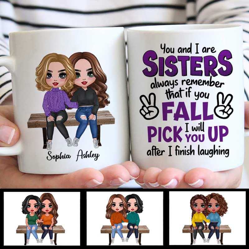 You And I Are Sisters Personalized Mug