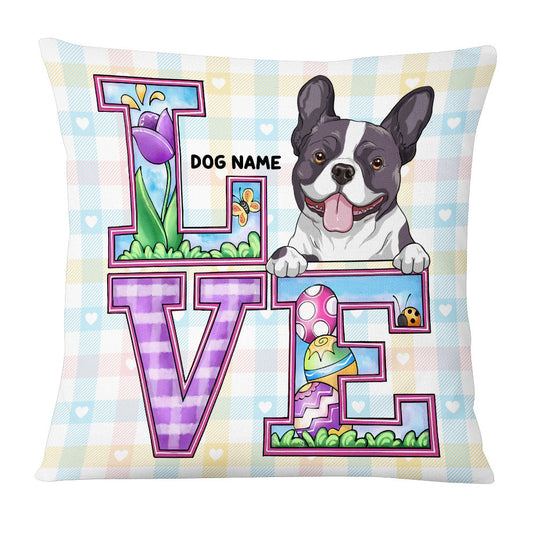 Personalized Love Easter Dog Pillow