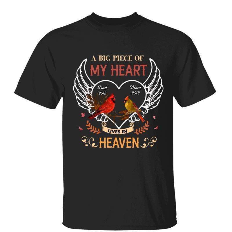 Cardinals Branch Heart Wing Personalized Shirt