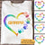 Grandma Mom Heart Hand Print Personalized Light Color Shirt