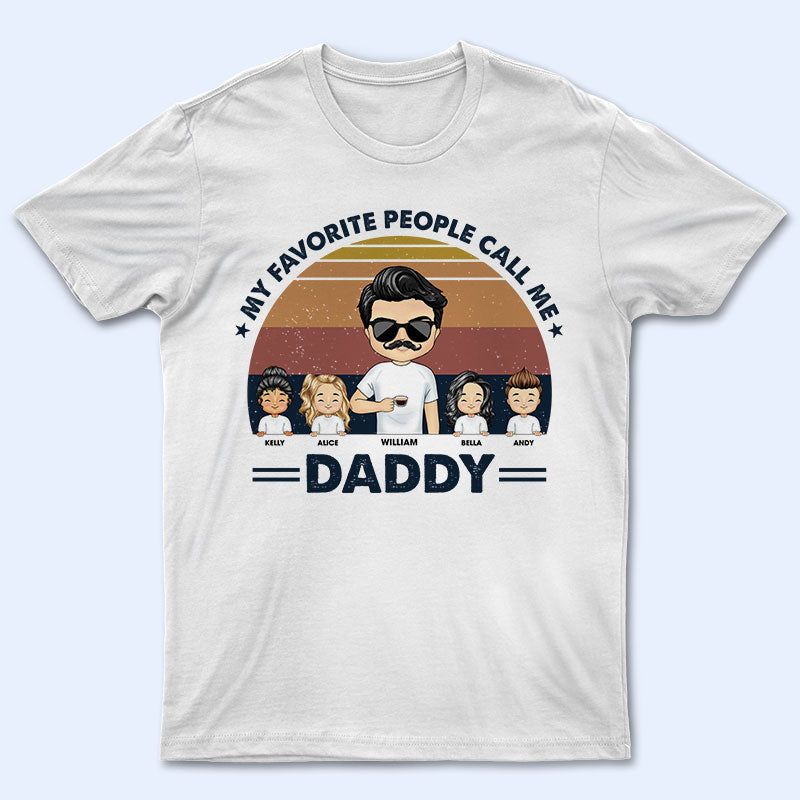 Personalized Grandpa Shirt - My Favorite People Call Me Grandpa