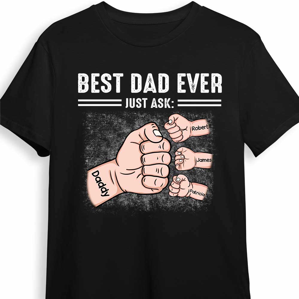 Dear Dad Fist Bump Hand T Shirt