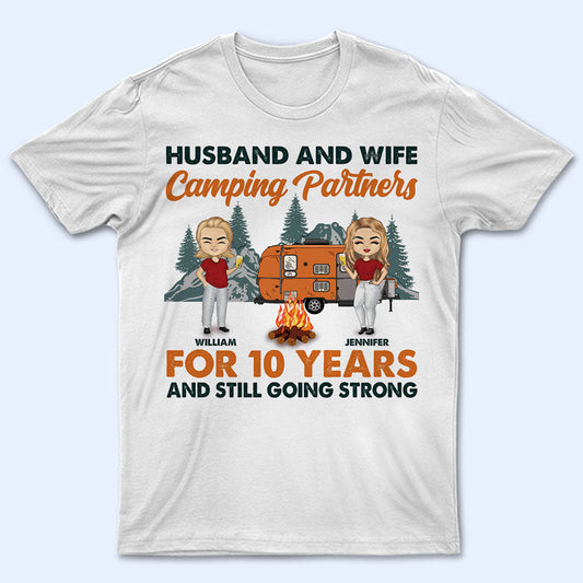 Camping Partners For Years - Couple Gift - Personalized Custom Shirt