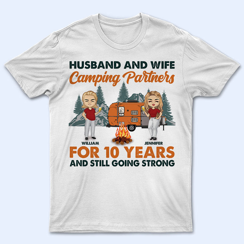 Camping Partners For Years - Couple Gift - Personalized Custom Shirt