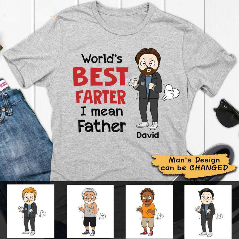 World‘s Best Farter Father’s Day Funny Personalized Shirt
