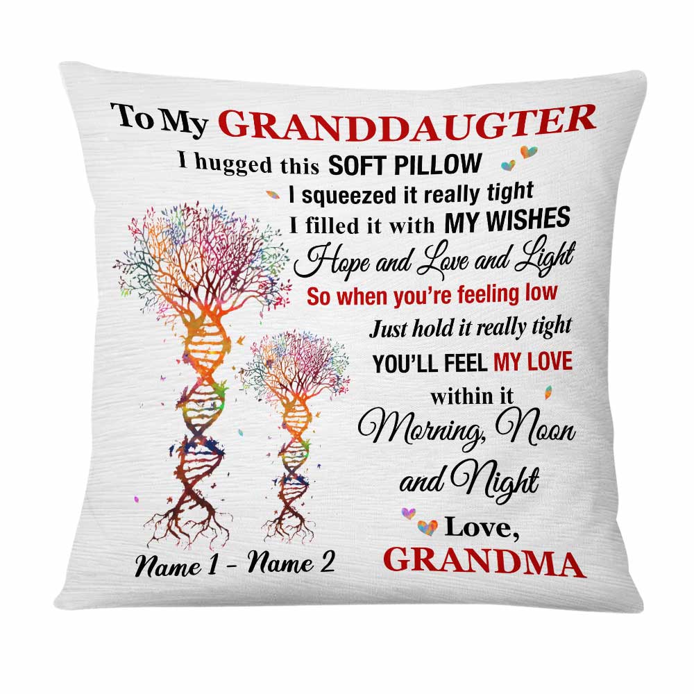 Personalized Mom Grandma To Daughter Granddaughter Son Grandson Hug This Pillow