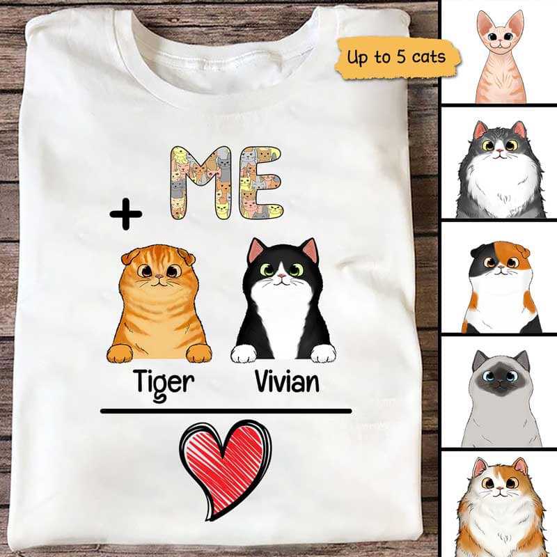 Me And Cats Is Love Personalized Shirt