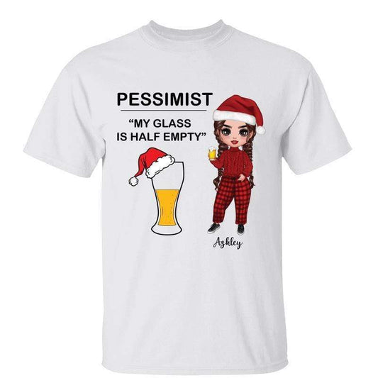 Optimist Pessimist Realist Wine Beer Best Friends Personalized Shirt