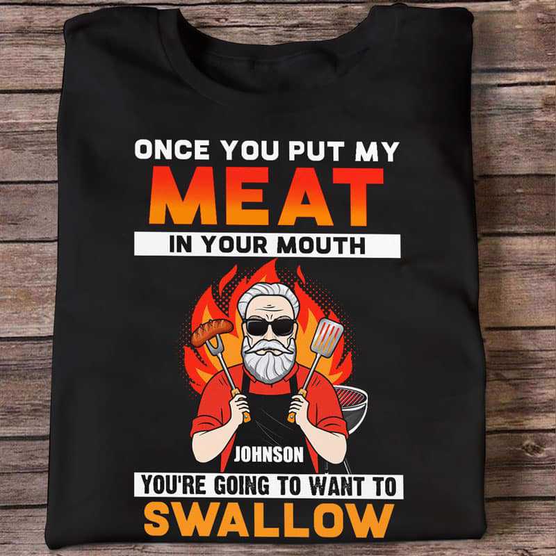 Old Man BBQ Funny Personalized Shirt