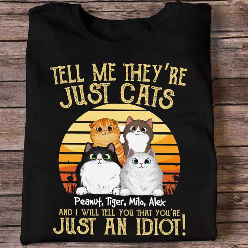 Tell Me Just A Cat Personalized Tank Top