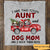 Aunt Dog Mom Plaid クリスマス トラック パーソナライズド シャツ
