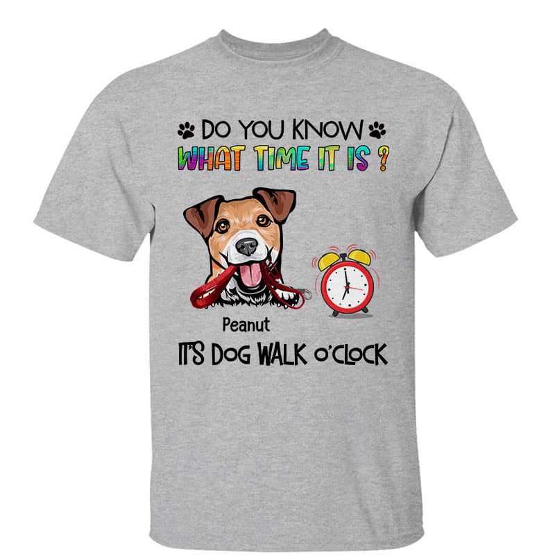 Dog Walk O‘Clock Personalized Shirt
