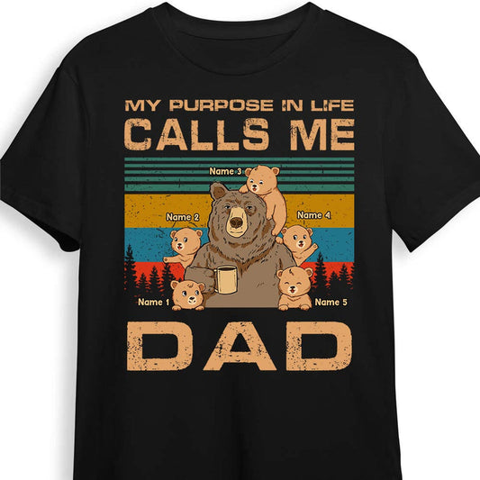 Dear Dad Grandpa Bear T Shirt