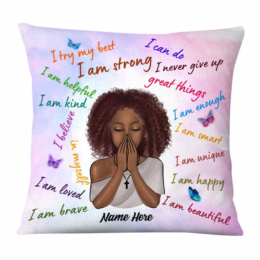 Personalized I Am BWA Pillow