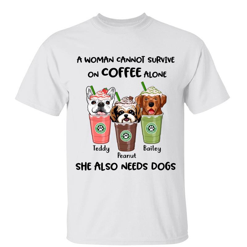 Dog Mom Cappuccino Coffee Lover パーソナライズシャツ