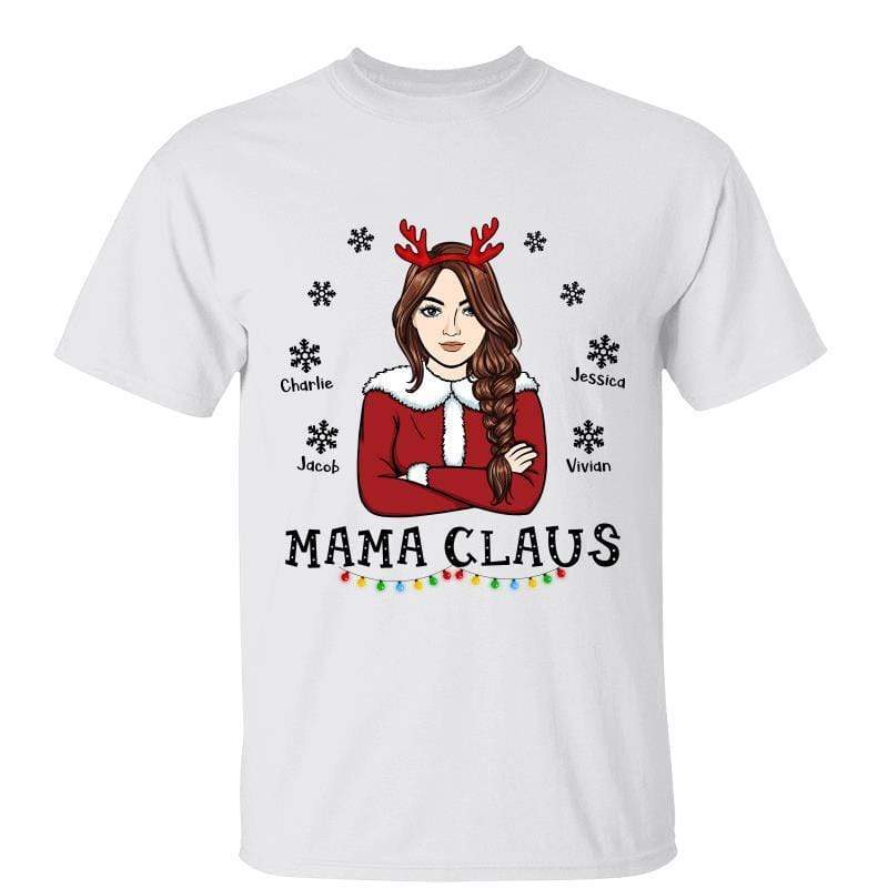 Mom Grandma Claus Personalized Shirt