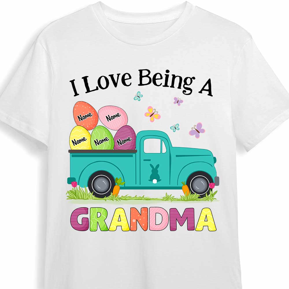 Personalized Mom Grandma Easter Shirt