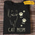 Cat Mom Outline Personalized Shirt