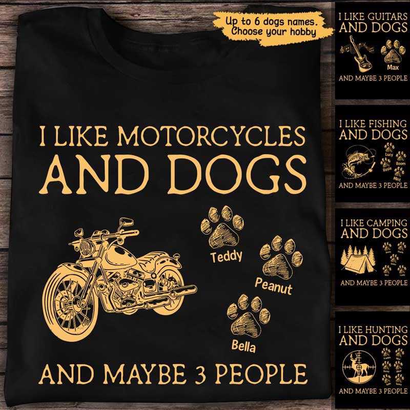 Like Dogs & Hobby Simple Personalized Shirt
