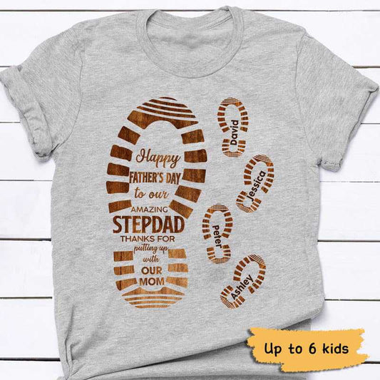 Amazing Step Dad Personalized Shirt